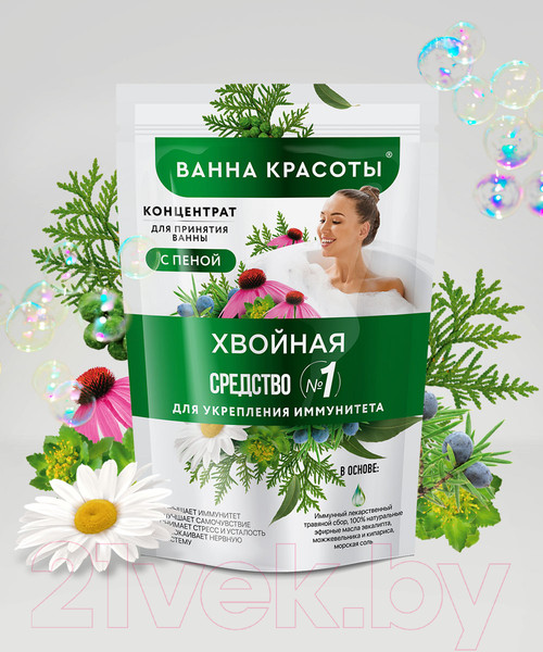 Изображение товара Эмульсия для ванны Fito Косметик Ванна красоты с пеной Хвойная  (250мл)