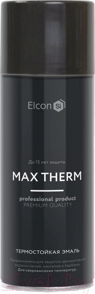 Изображение товара Эмаль Elcon Термостойкая до 700C (520мл, красно-коричневый)