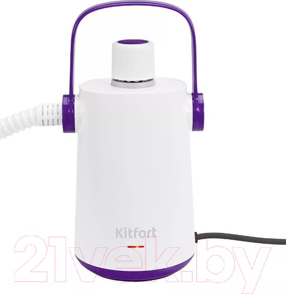 Изображение товара Пароочиститель Kitfort KT-9109-1  (белый/фиолетовый)
