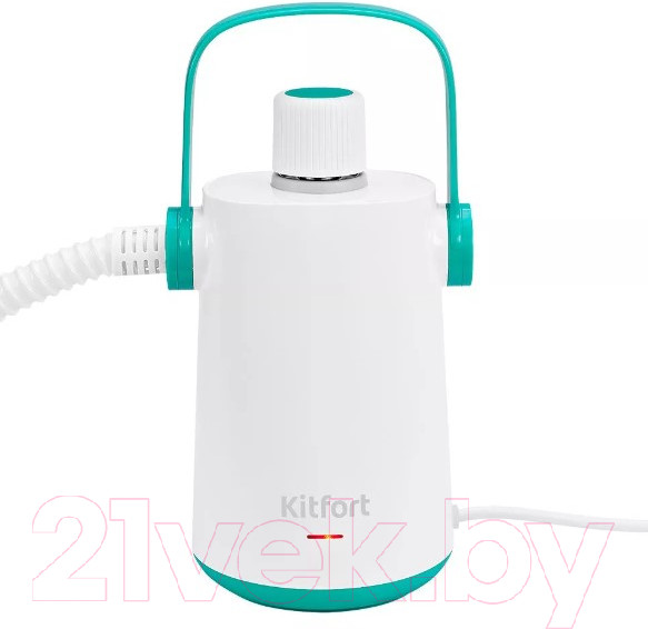 Изображение товара Пароочиститель Kitfort KT-9109-3 (белый/бирюзовый)