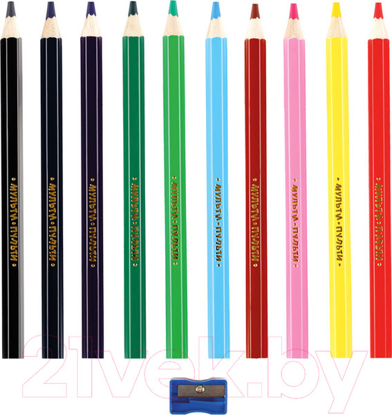 Изображение товара Набор цветных карандашей Мульти-пульти Енот в саванне / CP_11498 (10цв)