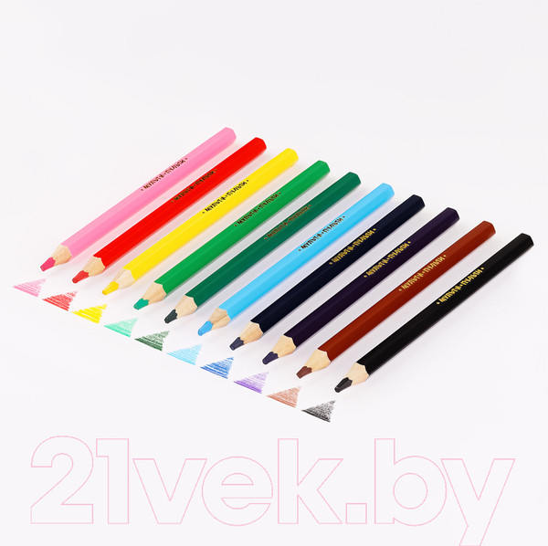 Изображение товара Набор цветных карандашей Мульти-пульти Енот в саванне / CP_11498 (10цв)