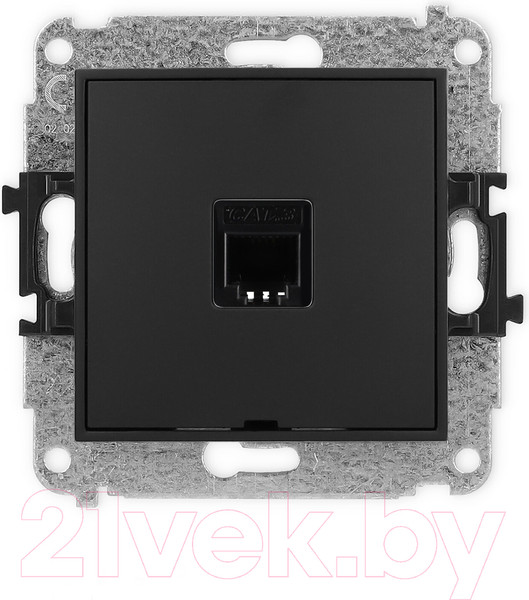 Изображение товара Розетка Karlik Mini 12MGT-1 (черный/матовый)