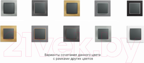 Изображение товара Розетка Karlik Mini 28MGK-2 (графит/матовый)