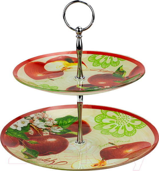 Изображение товара Ваза-этажерка Zibo Shelley S3020T/M2 CC097 (красные яблоки)