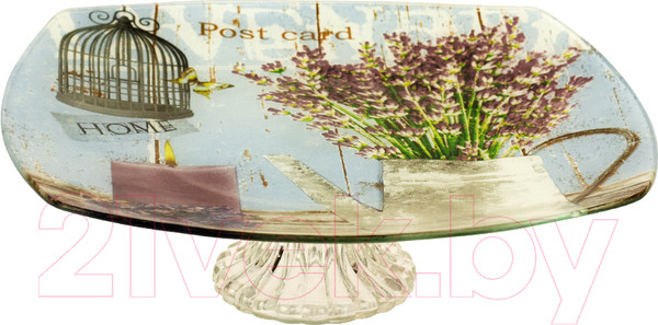 Изображение товара Блюдо для торта Zibo Shelley Пурпурное утро / B350010B DD129