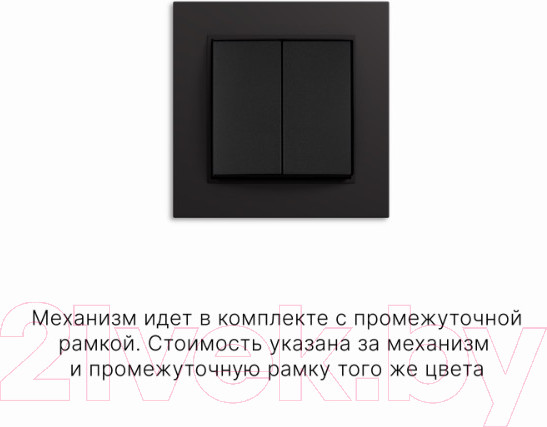 Изображение товара Выключатель Karlik Mini 12MWP-33 (черный матовый)