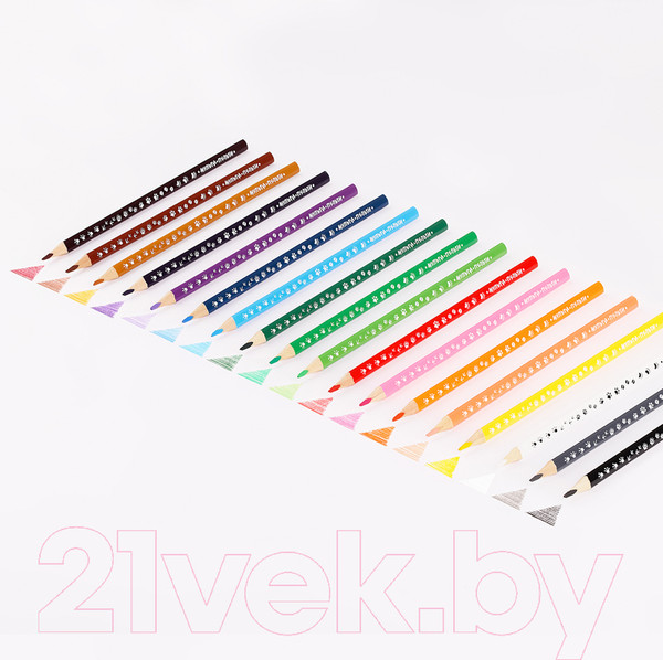 Изображение товара Набор цветных карандашей Мульти-пульти Енот-следопыт / CP_20539 (18цв)