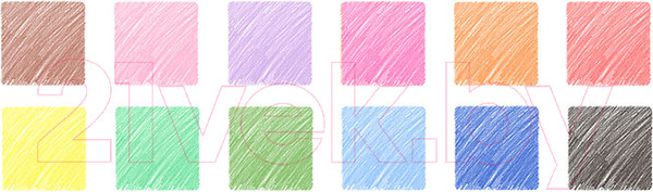 Изображение товара Набор цветных карандашей Мульти-пульти Зоопарк / CP_19277 (12цв)