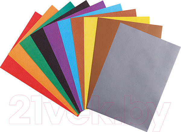 Изображение товара Набор цветной бумаги Мульти-пульти Енот в космосе / БЦо10-18дв_31594 (10цв, 10л)