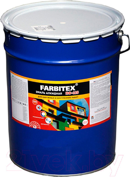 Изображение товара Эмаль Farbitex ПФ-115 (10кг, слоновая кость)