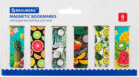 Изображение товара Набор закладок Brauberg Fruits / 113173 (12шт)