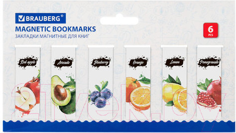 Изображение товара Набор закладок Brauberg Fruits / 113173 (12шт)
