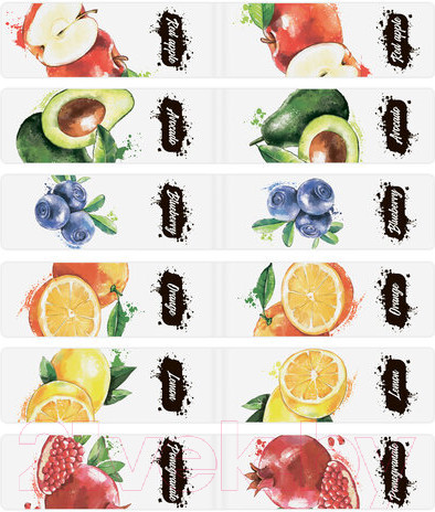 Изображение товара Набор закладок Brauberg Fruits / 113173 (12шт)