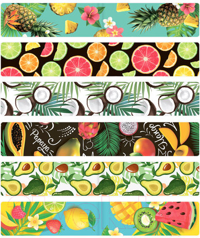 Изображение товара Набор закладок Brauberg Fruits / 113173 (12шт)
