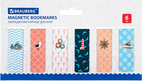 Изображение товара Набор закладок Brauberg Sea / 113174 (12шт)