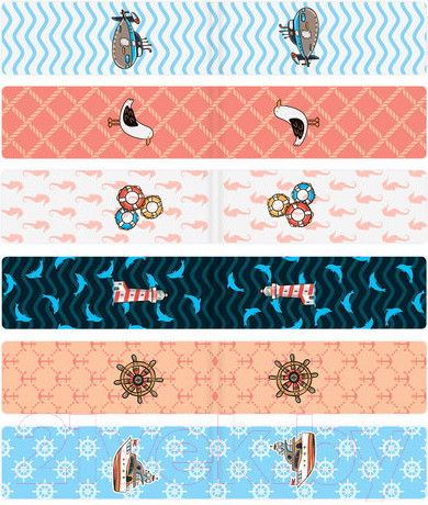 Изображение товара Набор закладок Brauberg Sea / 113174 (12шт)