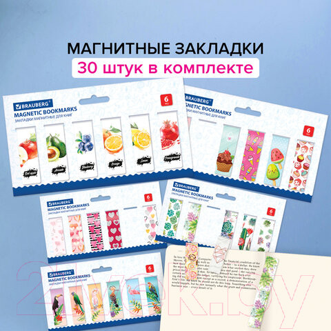 Изображение товара Набор закладок Brauberg Mix / 113175 (30шт)
