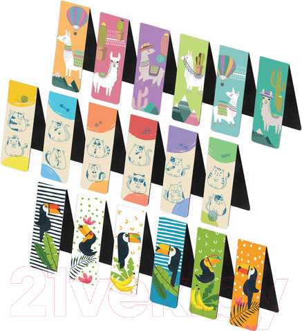 Изображение товара Набор закладок Brauberg Animals / 113176 (30шт)