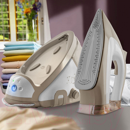Изображение товара Утюг с парогенератором Endever Delta-400 (белый/бежевый)