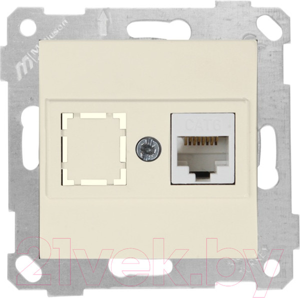 Изображение товара Розетка Mutlusan Rita 2200 140 0102 (слоновая кость)