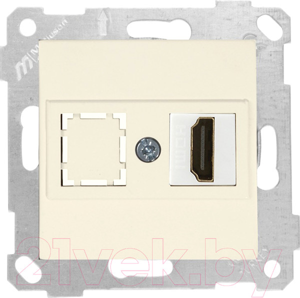 Изображение товара Розетка Mutlusan Rita 2200-457-0102 (слоновая кость)