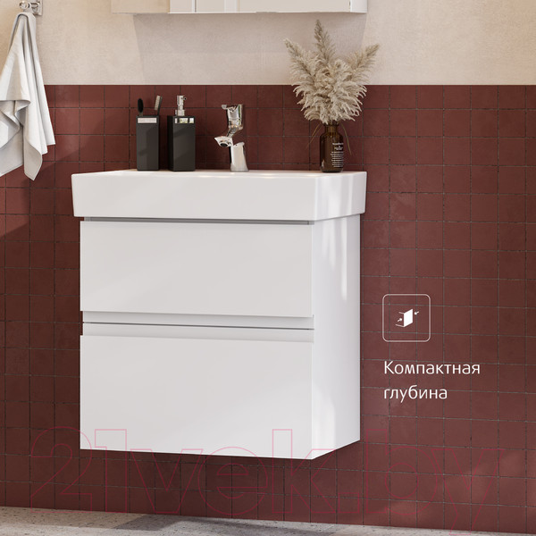 Изображение товара Тумба под умывальник Roca Oleta 50 / A857638806 (белый глянец)