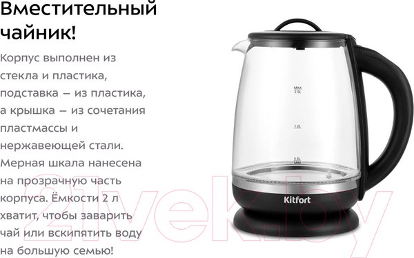 Изображение товара Электрочайник Kitfort KT-6145
