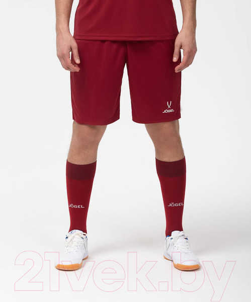 Изображение товара Гетры футбольные Jogel Camp Basic Socks / JC1GA0122.83 (р-р 35-38, гранатовый/серый/белый)