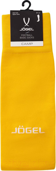 Изображение товара Гетры футбольные Jogel Camp Basic Socks / JC1GA0128.61 (желтый/серый/белый, р-р 35-38)
