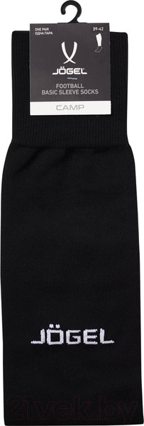 Изображение товара Гетры футбольные Jogel Camp Basic Sleeve Socks / JC1GA0222.99 (р-р 35-38, черный/белый)