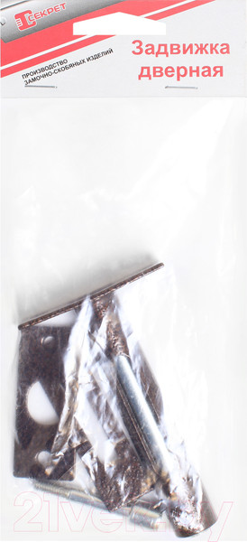 Изображение товара Щеколда Секрет Киров ЗД-05 врезная (антик медь)