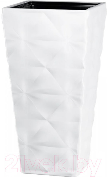 Изображение товара Кашпо Formplastic Diva Slim 4680-011 (белый)