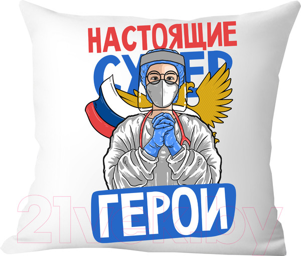 Изображение товара Подушка декоративная Print Style Настоящие супер герои / 40x40plat193