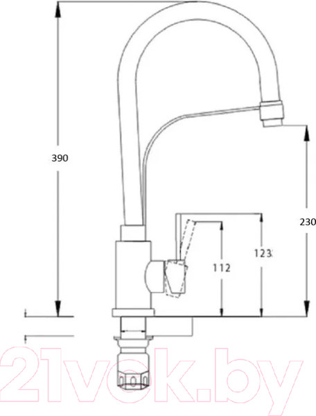 Изображение товара Смеситель Wisent W74116-2