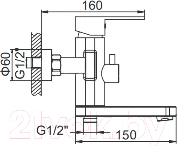 Изображение товара Смеситель Wisent W73216