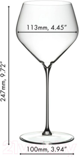 Изображение товара Набор бокалов Riedel Veloce Chardonnay / 6330/97 (2шт)