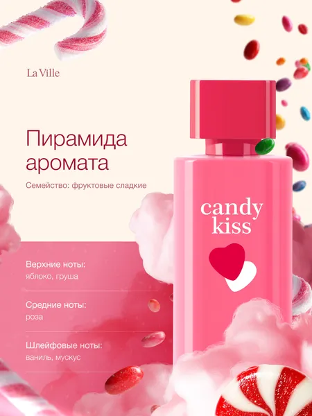 Изображение товара Парфюмерная вода La Ville Candy Kiss (100мл)
