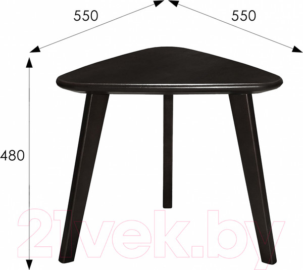Изображение товара Журнальный столик Мебелик Ретро (венге)