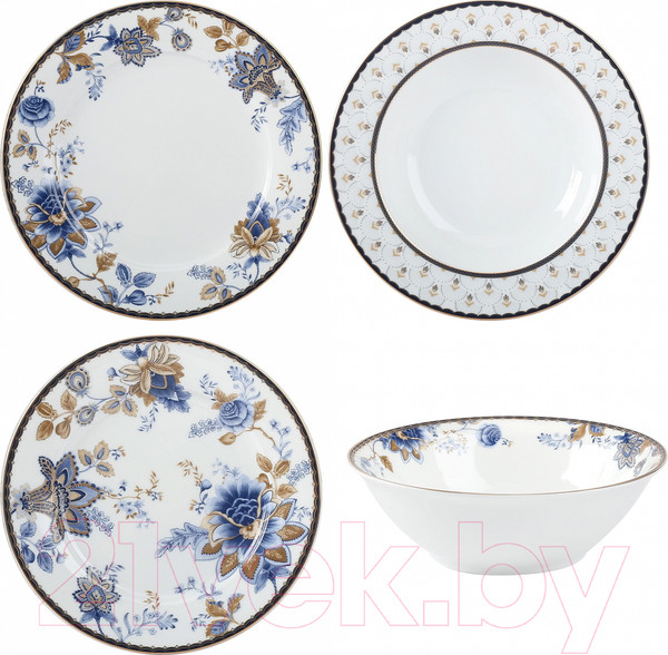 Изображение товара Набор столовой посуды Arya Elegant Flora / 8680943109583 (белый)