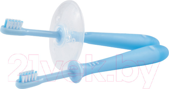 Изображение товара Набор зубных щеток Pigeon Training Toothbrush Set Step 4 18+ / 1021096 (2шт, голубой)