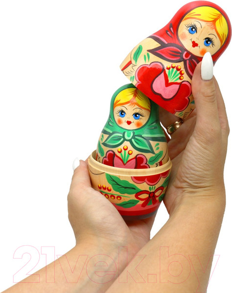 Изображение товара Матрешка сувенирная Брестская Фабрика Сувениров Набор первых традиционных русских матрешек / 7018
