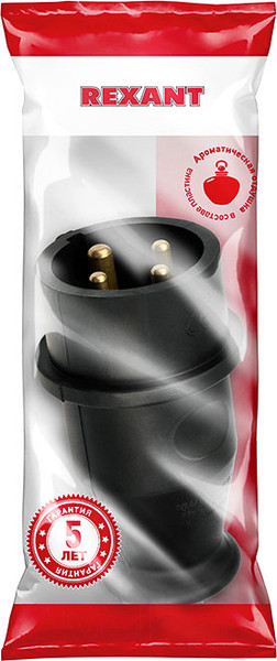 Изображение товара Вилка силовая Rexant 111-006 (черный)