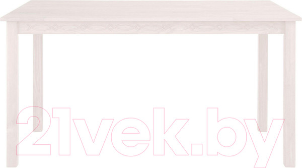Изображение товара Обеденный стол Dipriz Indra 120 / Д.60019.1 (без вставки/белый воск)
