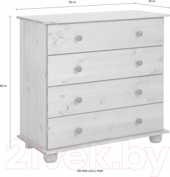 Изображение товара Комод Dipriz Melody / Д.2290.2 (бейц/масло)