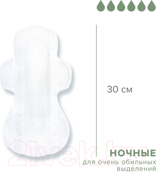 Изображение товара Прокладки гигиенические Laurier Super Slim Guard Ночные ультратонкие с крылышками 30см (15шт)