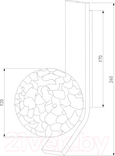 Изображение товара Бра Евросвет 40019/1 (серебристый)