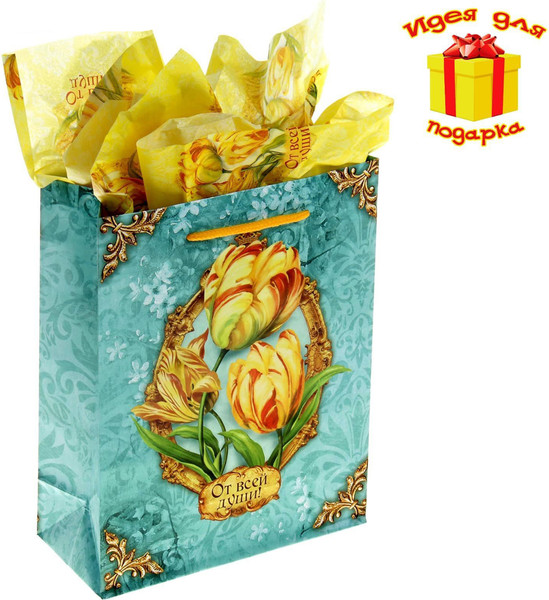 Изображение товара Набор для оформления подарков Дарите счастье Роскошный тюльпан / 865753