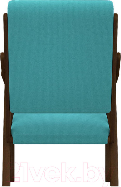 Изображение товара Кресло мягкое Мебелик Вега 10 (бирюза/орех)