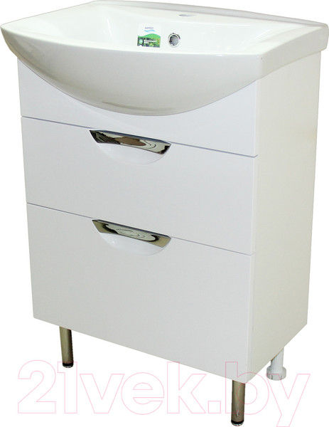 Изображение товара Тумба с умывальником СанитаМебель Камелия-64.12 Д3 + Грация